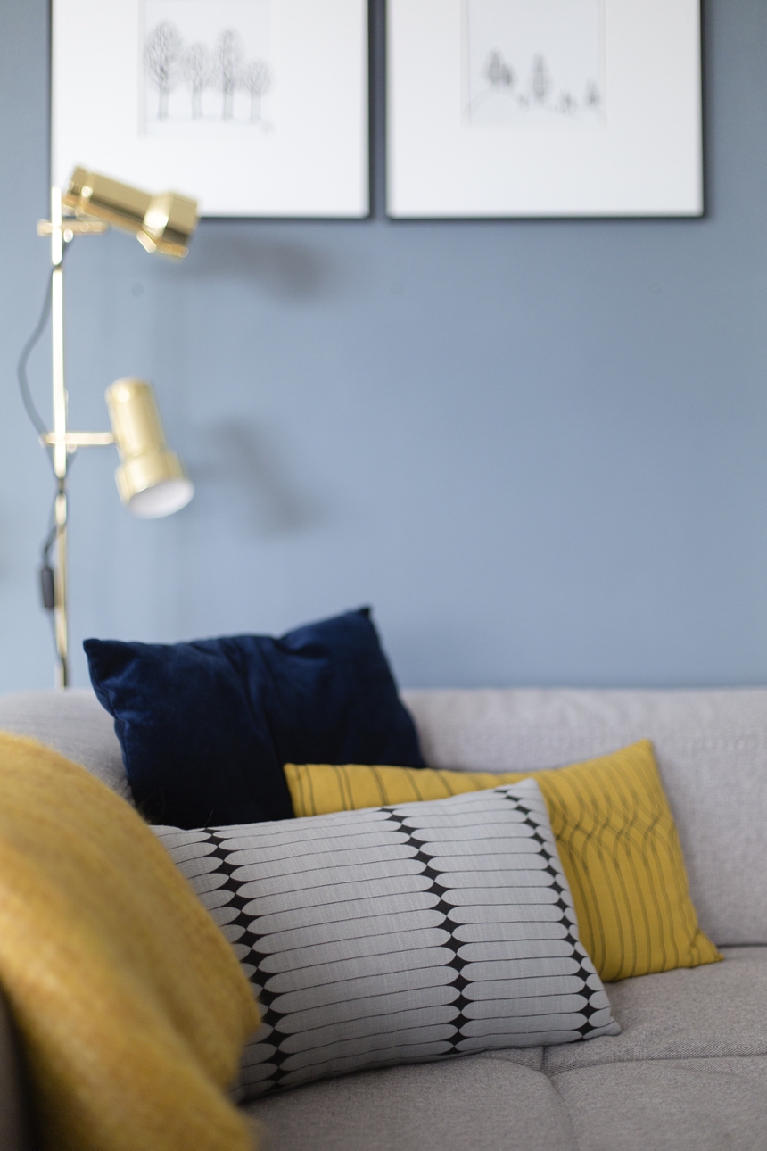 Design Wohnzimmer Farbe Blau Moderne Wandfarben 40 Trendige
