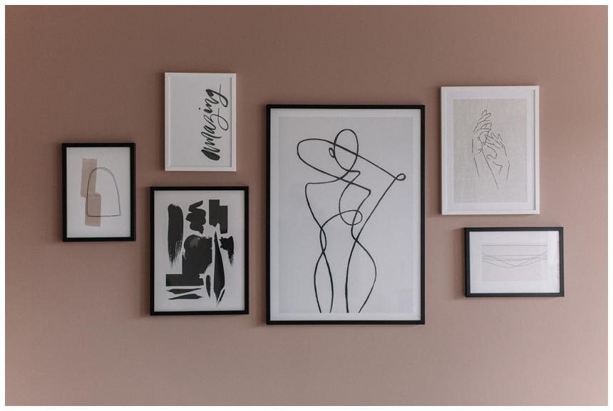 Wohnzimmer Wandgestaltung mit Desenio