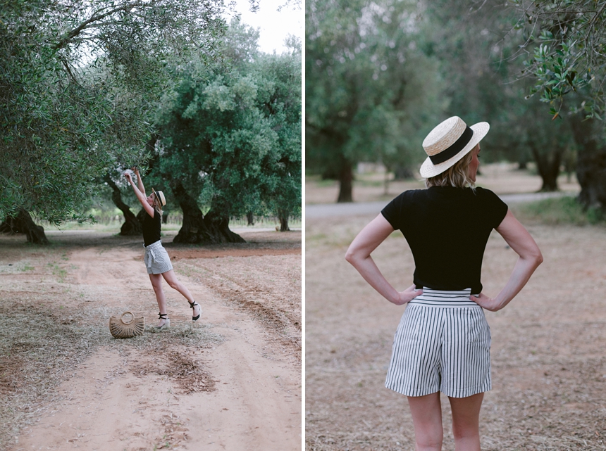 striped High - Waist Shorts - Fashion Inspo
