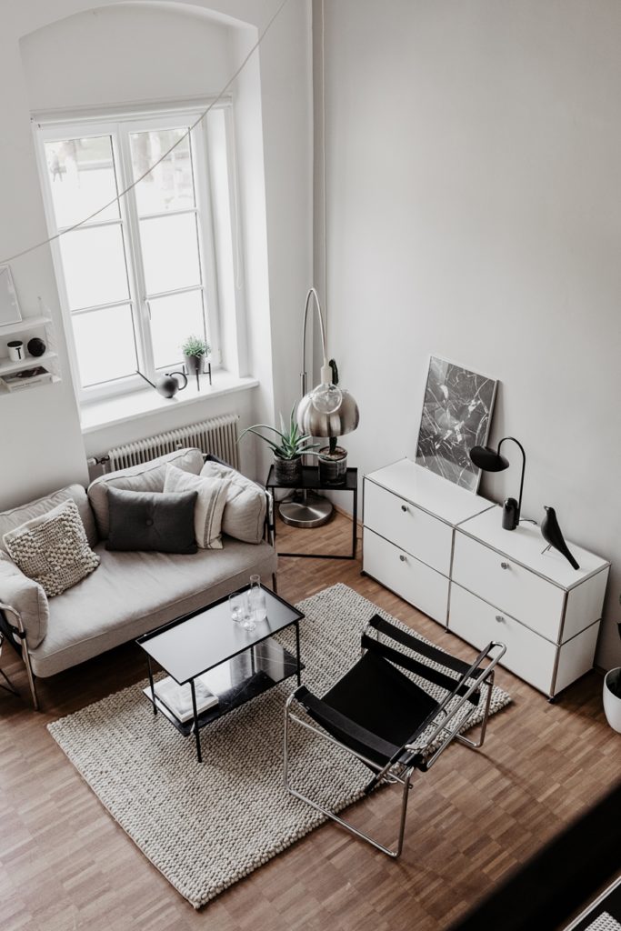 Monochrome Interior Style, Loft © Wiener Wohnsinn Interior Blog
