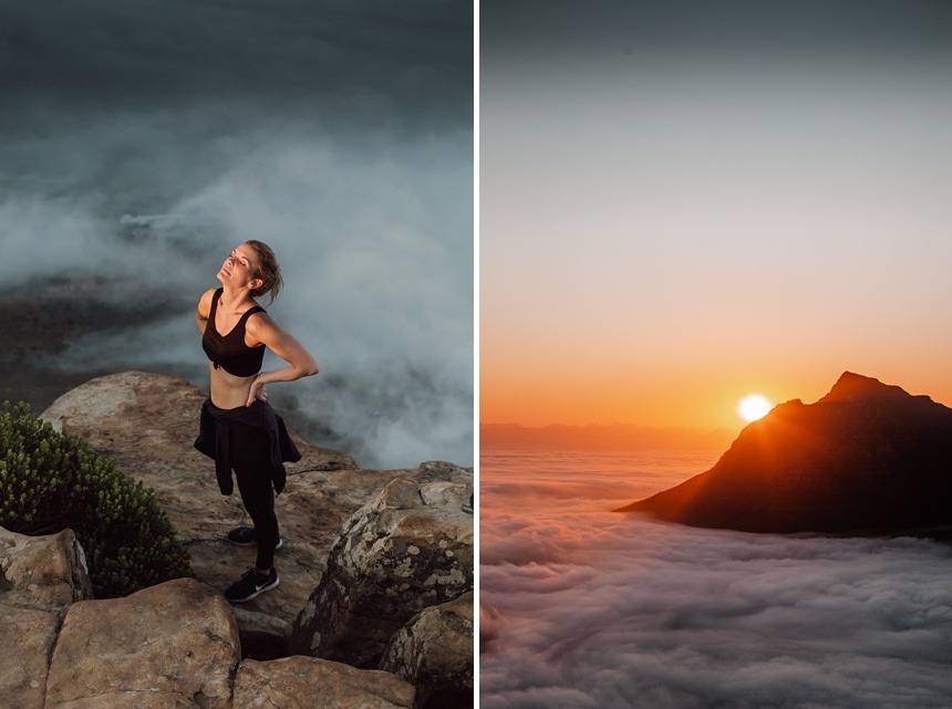 Lion's Head Wanderung bei Sonnenaufgang , Kapstadt Reisebericht Südafrika