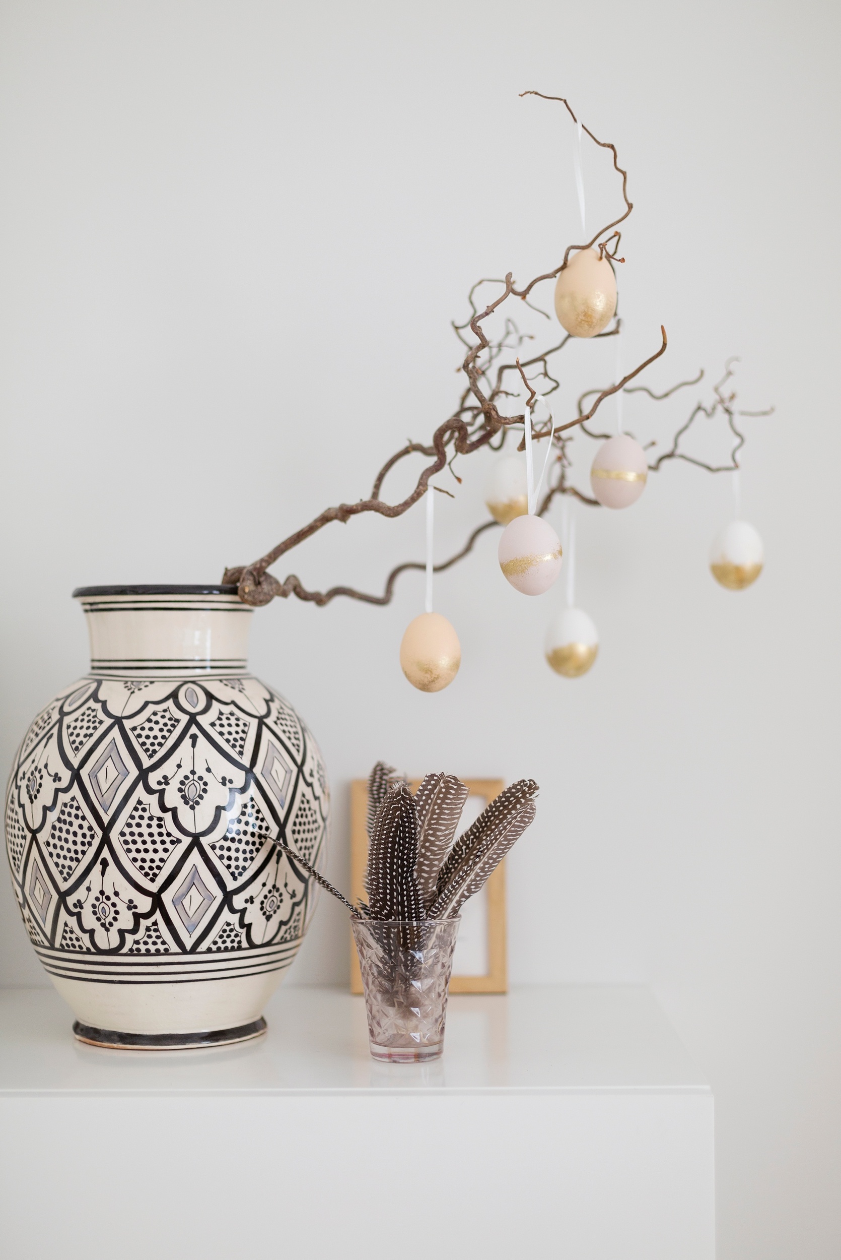 Last-Minute Gold Ostereier DIY Idee
