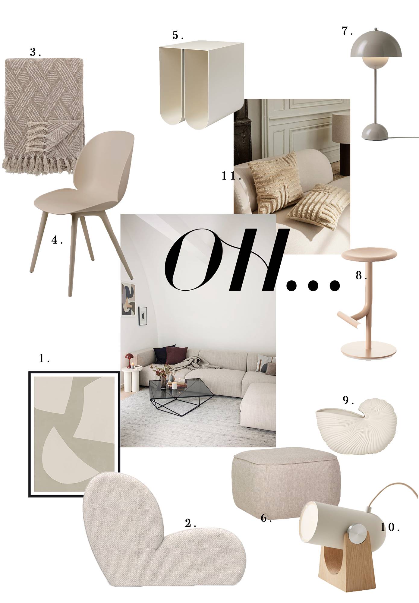 Moodboard Trendfarbe Beige © Wiener Wohnsinn
WOHNEN MIT DER TRENDFARBE BEIGE