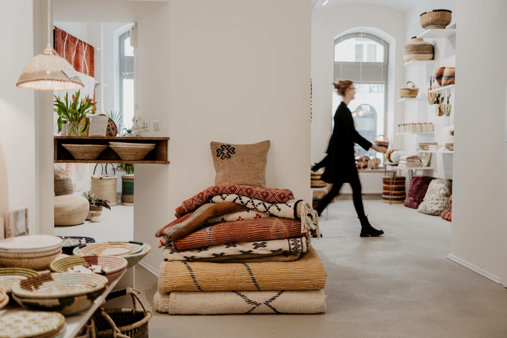 bunte Kelims bei Sisterhood Vienna