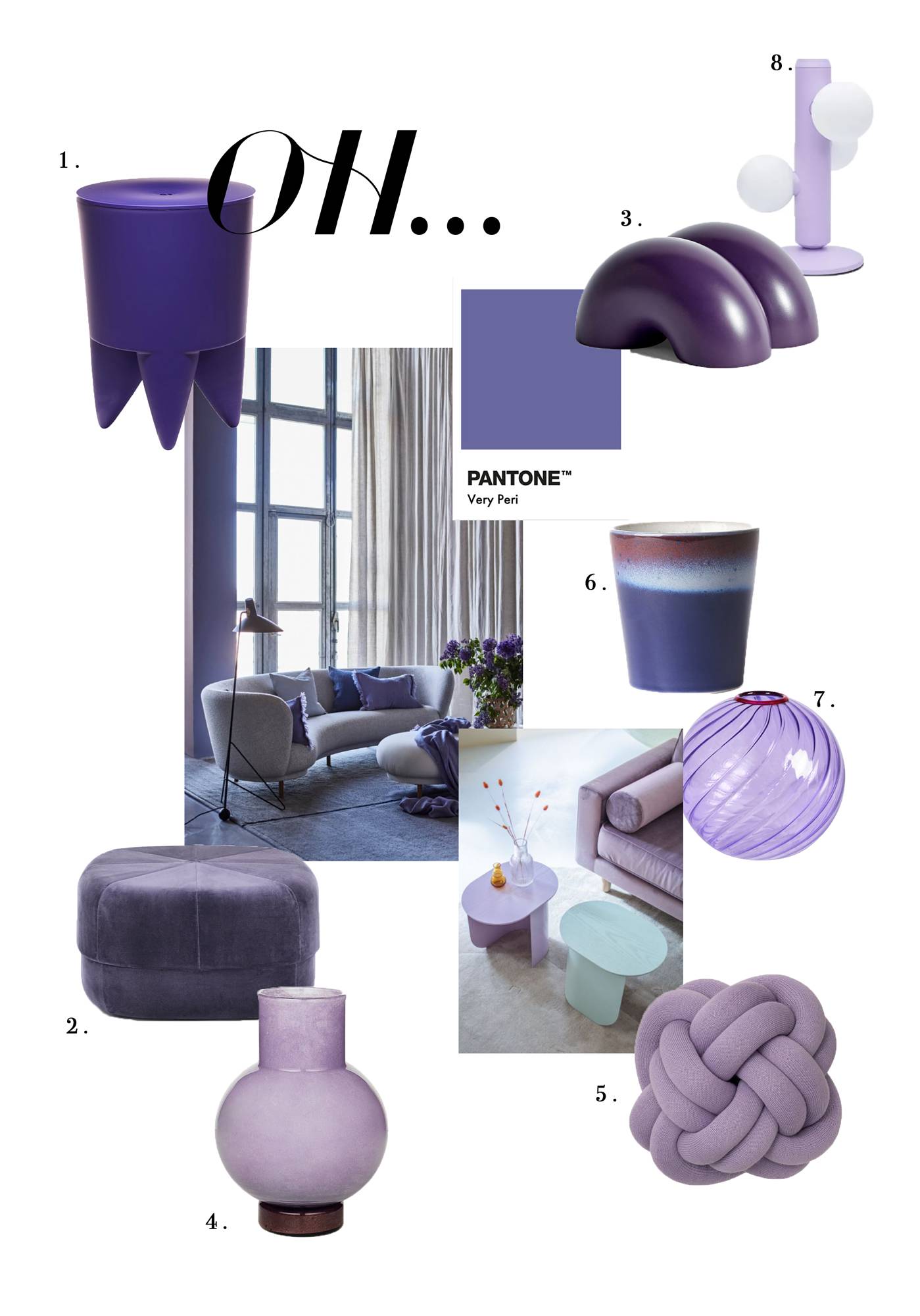 Pantone Color of the Year 2022: Very Peri © Wiener Wohnsinn