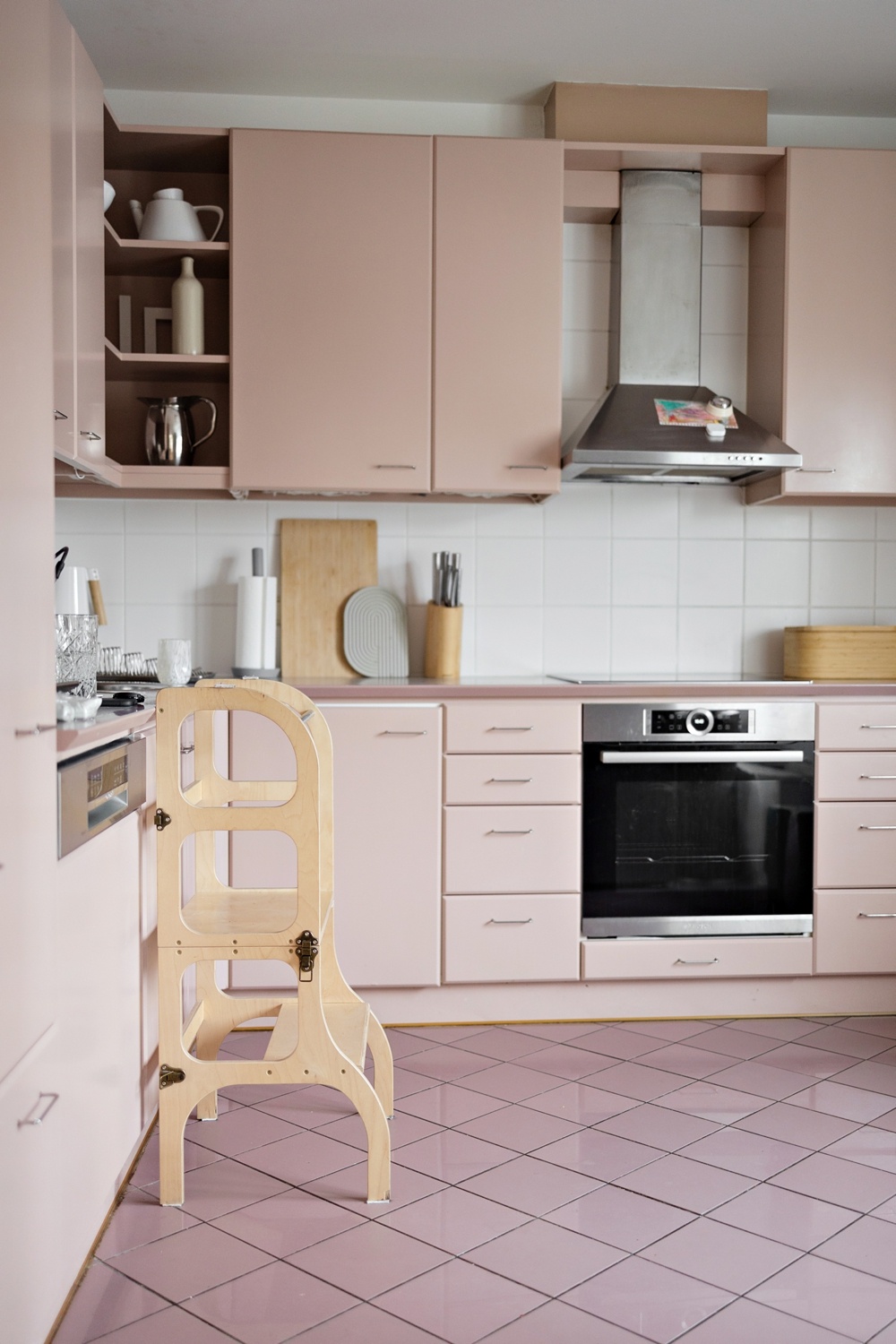 Eine rosarote Küche - Wiener Wohnsinnige Homestory